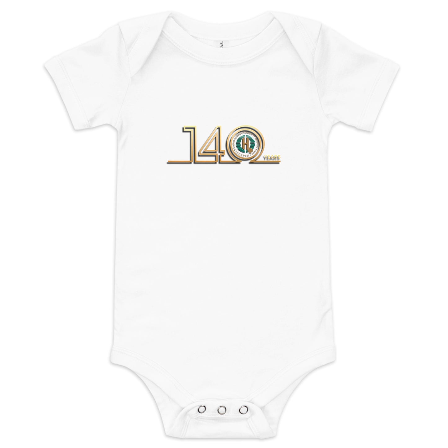 Baby short sleeve one piece - 140th Anniversary