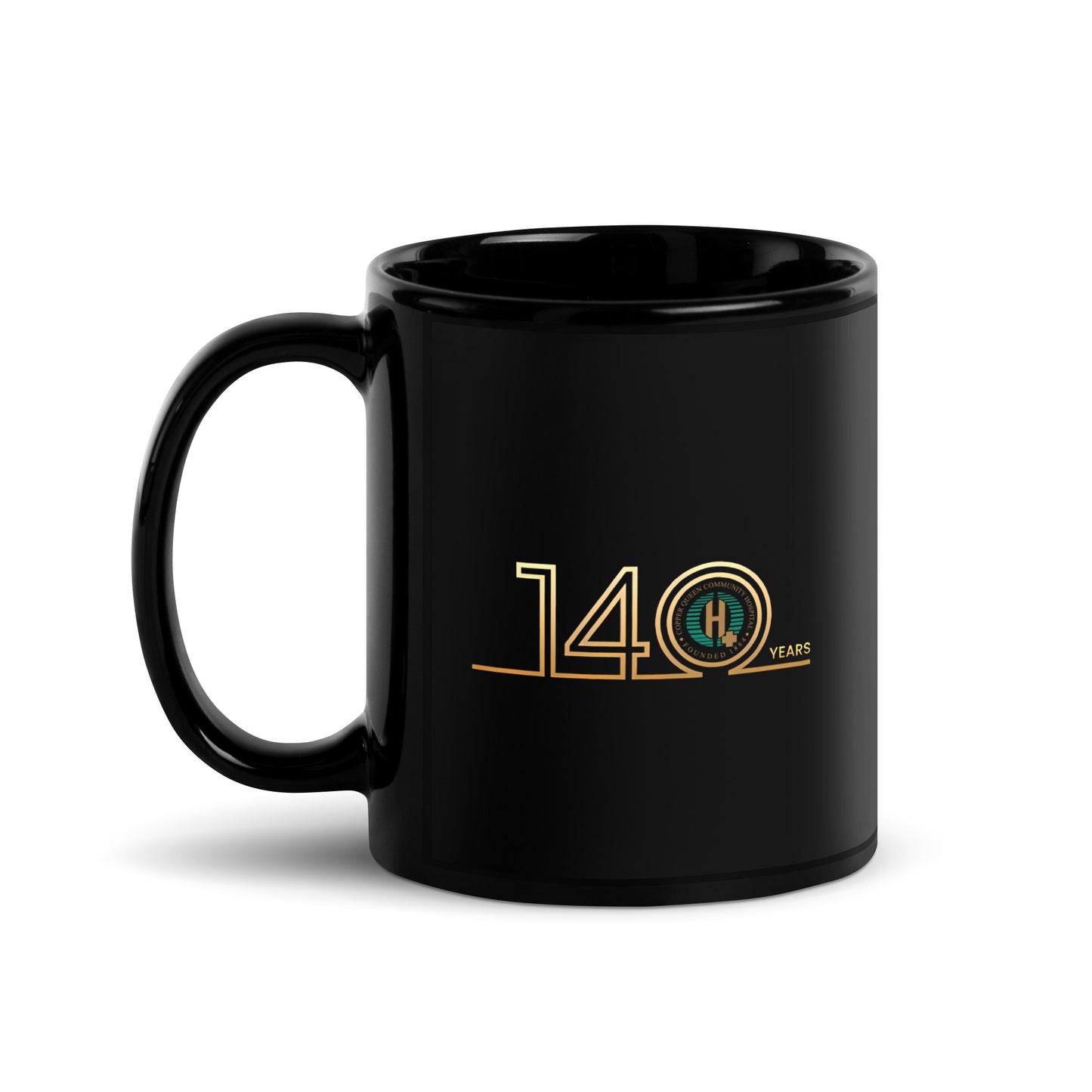 Black Glossy Mug - 140th Anniversary