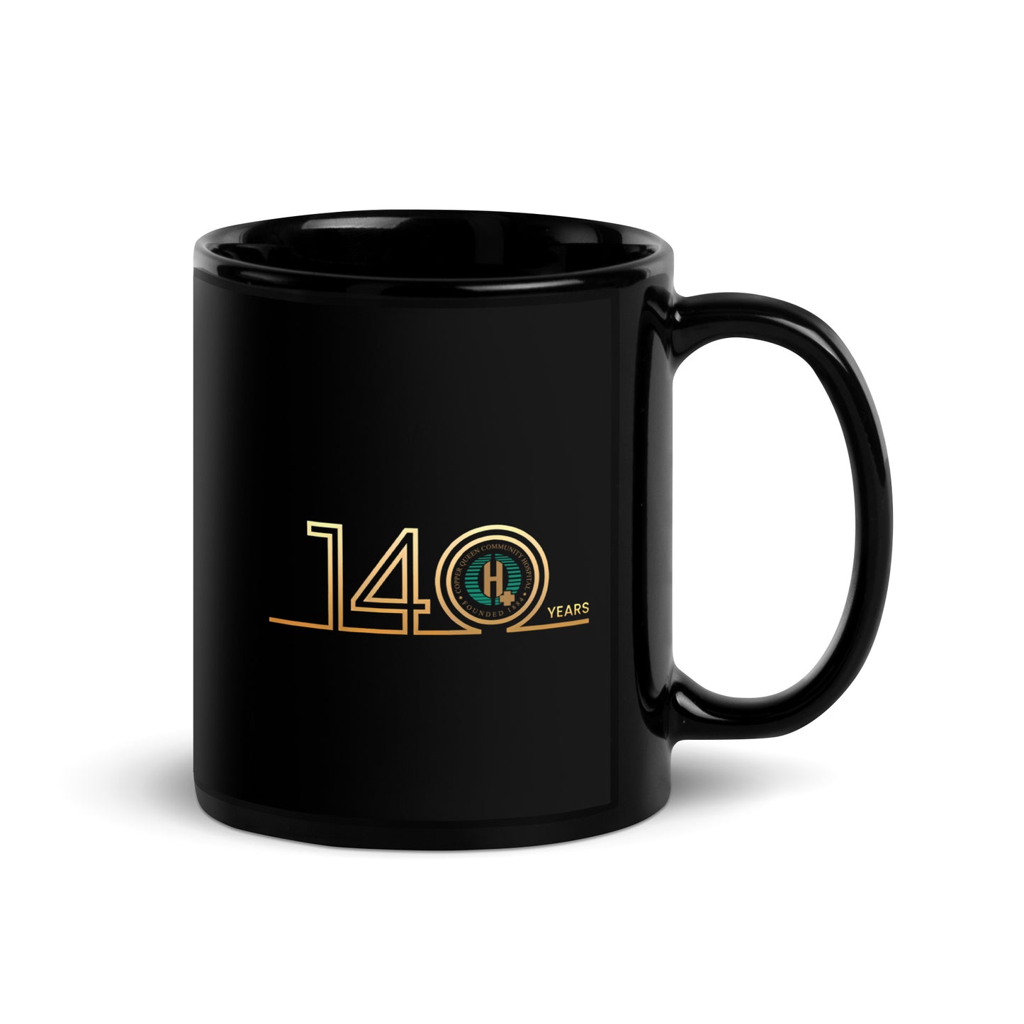 Black Glossy Mug - 140th Anniversary